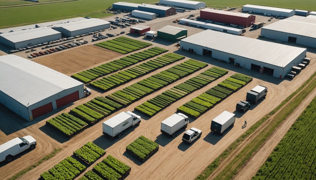 red de distribución agrícola coordinada