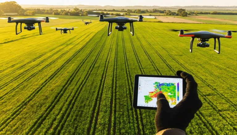 drones y software de agricultura de precisión