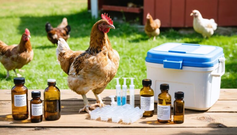 vacunación y medicamentos avícolas